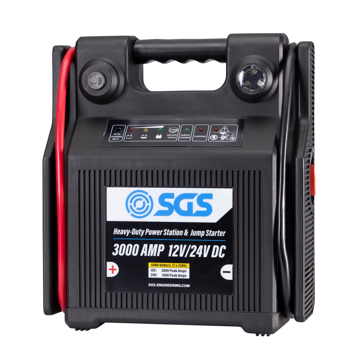 SGS 3000 Amp 12V/24V Heavy-Duty Jump Starter Power Station | LED Light